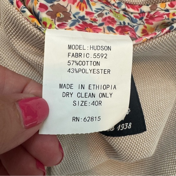 Savile Row Hudson Light Weight 2-Button Stretch Blazer Jacket - Picture 5 of 5